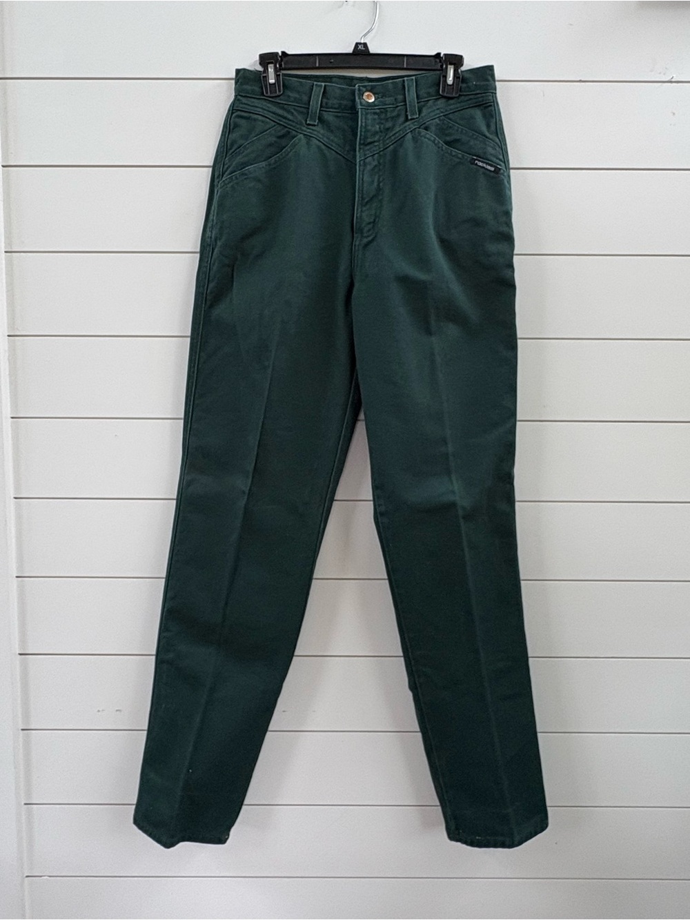 Vintage 80s Rockies Dark Green High-Waist Straight Leg Jeans